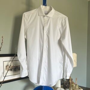 Calvin Klein Men's White Dress Shirt